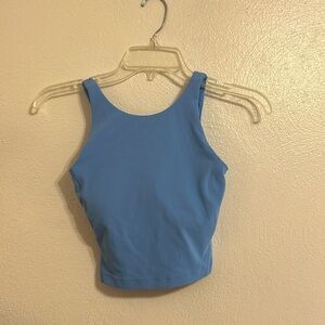 cropped lulu work out tank